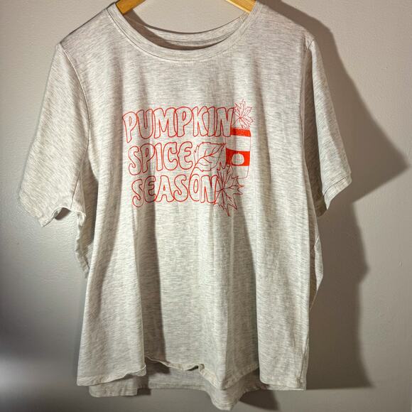 Mighty Fine Plus Size 2X Pumpkin Spice Season T-Shirt Fall Coffee Graphic - Picture 1 of 4